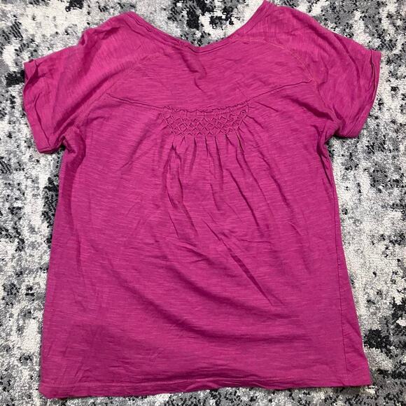 Y2k Lace Natural‎ Reflections Pink Henley Shirt - Picture 5 of 5